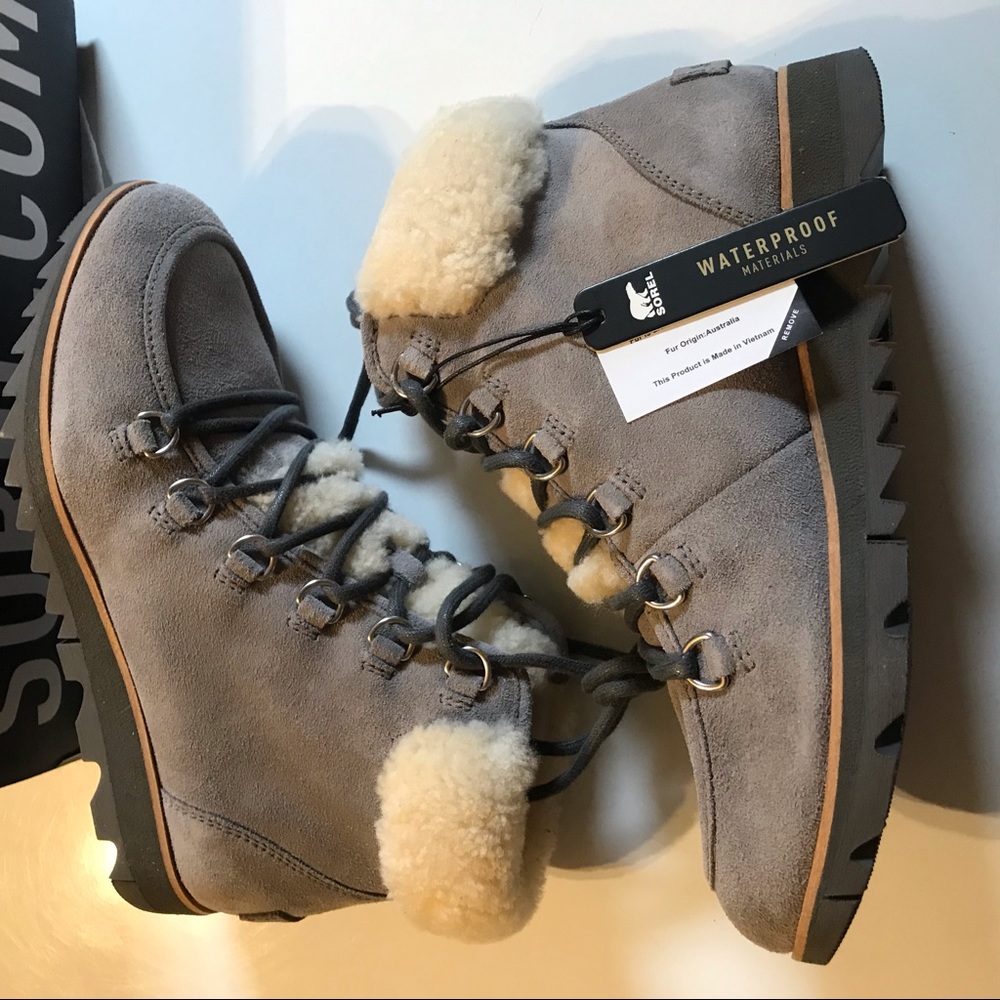 Sorel Harlow Lace Cozy- Light Grey